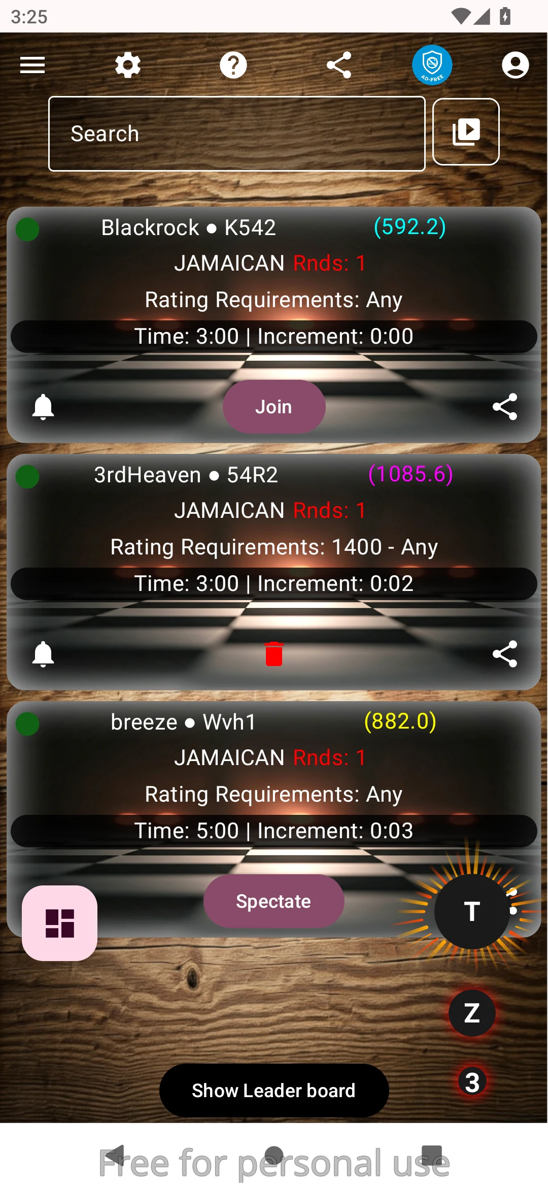 Checkerly: Online screenshot