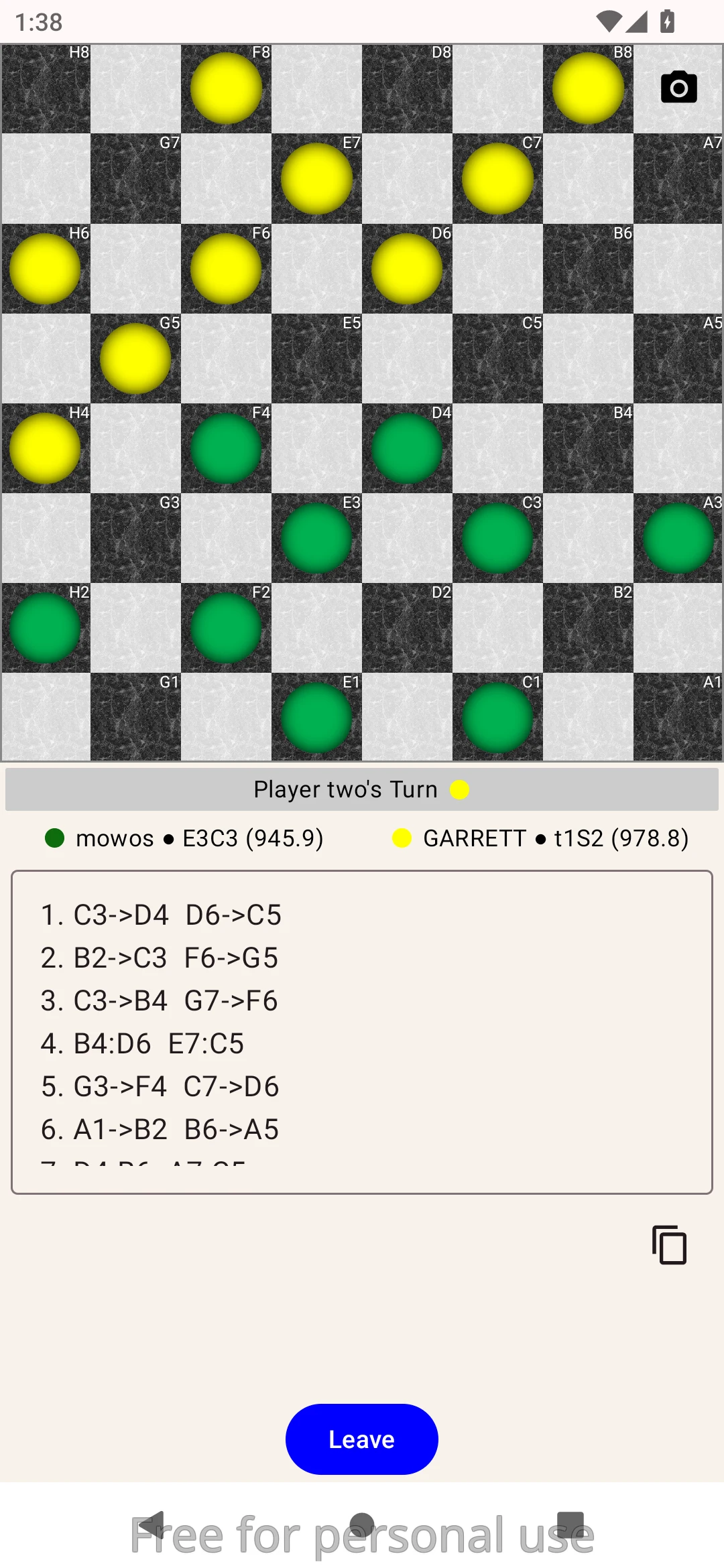 Checkerly: Online screenshot